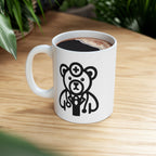 Cute Bear Design Ceramic Mug | Gift for Coffee Lovers, Personalized Mug, Animal Lover Gift, Cute Coffee Cup, Home Decor