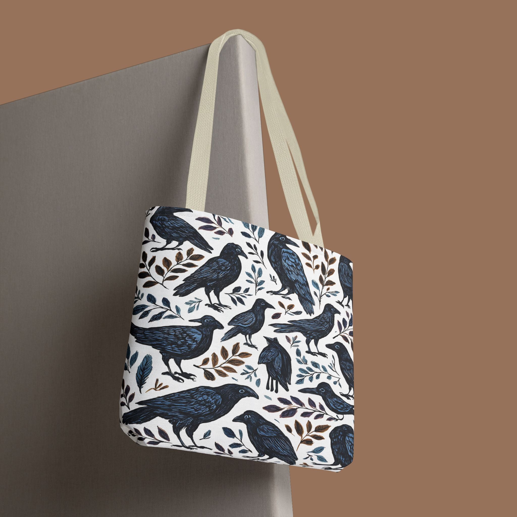 Nature-Inspired Tote Bag, Eco-Friendly Bag for Shopping, Beach, Travel, Gift for Bird Lovers, Floral Print Bag, Versatile Everyday Carry - YOUSTOMIZE