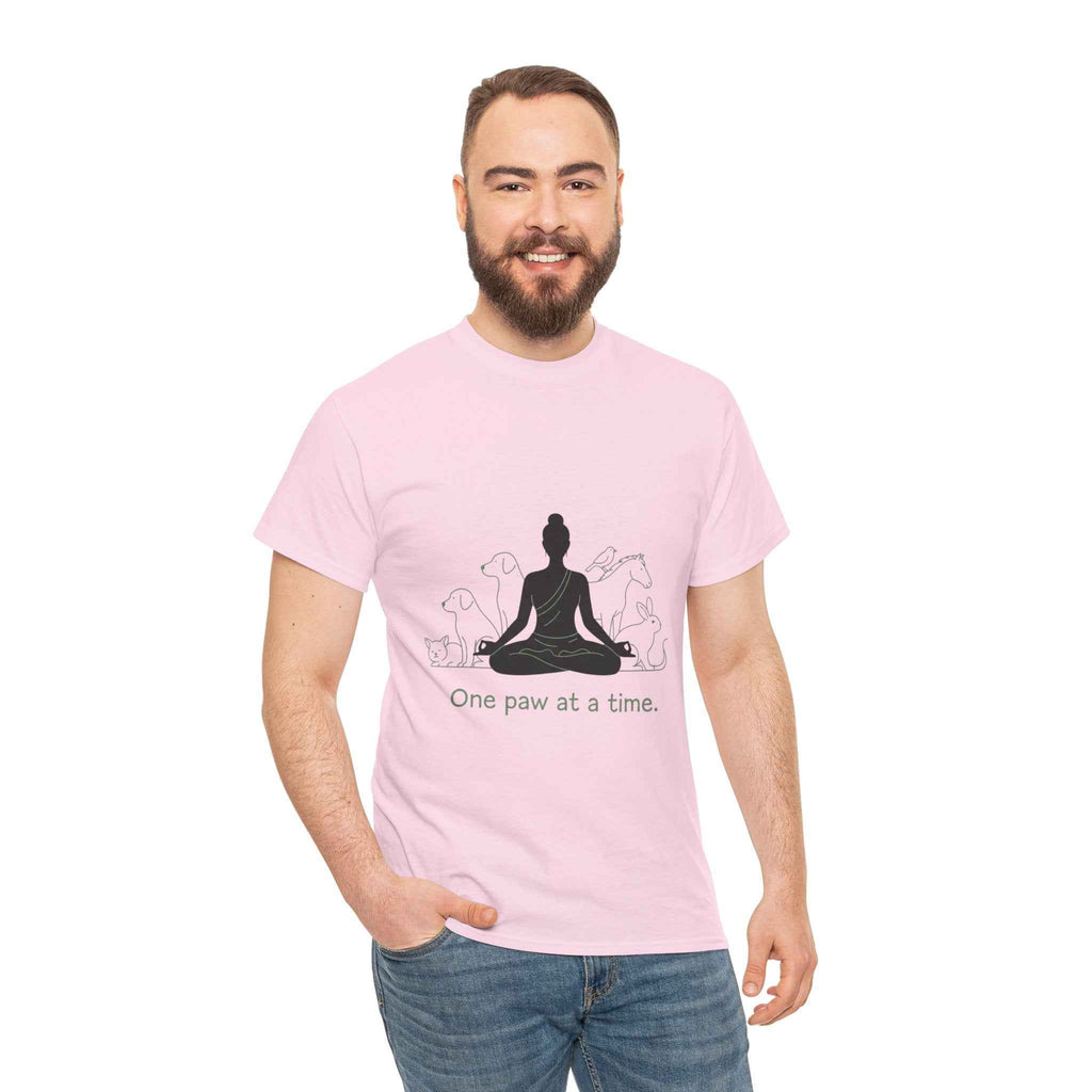 Mindful Pet Lover Tee - One Paw at a Time