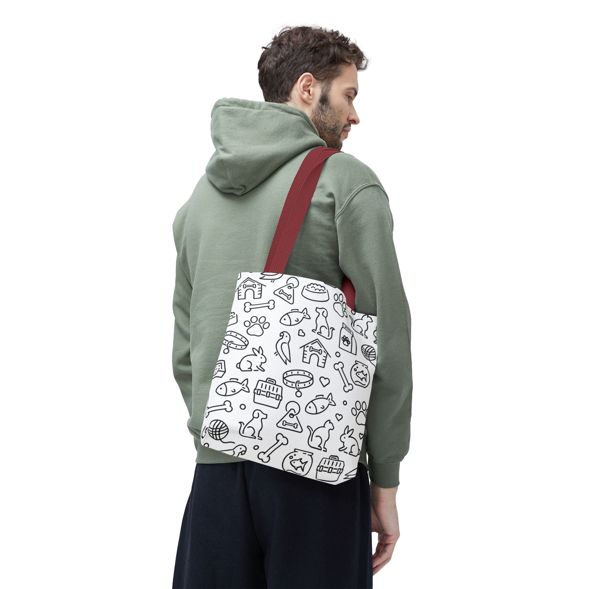 Pet Lover's All-Over Print Tote Bag - Fun Animal Design