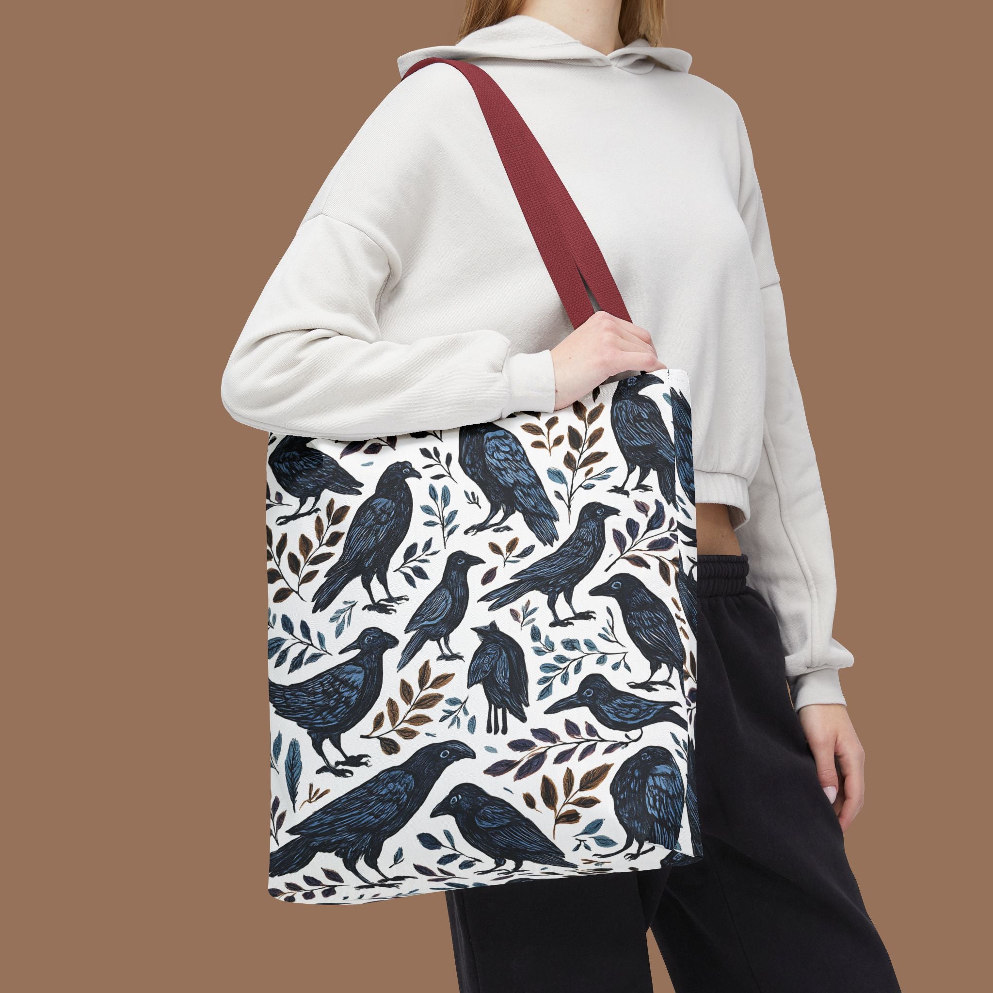 Nature-Inspired Tote Bag, Eco-Friendly Bag for Shopping, Beach, Travel, Gift for Bird Lovers, Floral Print Bag, Versatile Everyday Carry - YOUSTOMIZE