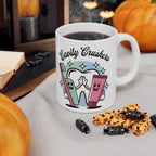 Cavity Fighter Ceramic Mug, Funny Coffee Cup, Dentist Gift, Tooth Humor, Cute Mug for Kids, 11oz, 15oz