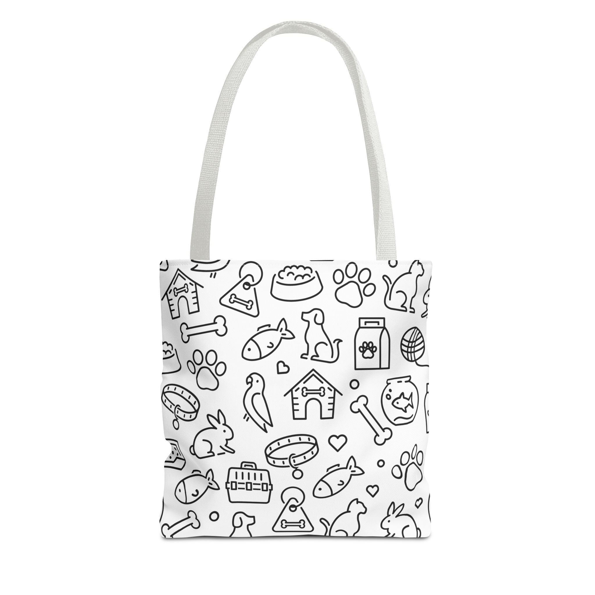 Pet Lover's All-Over Print Tote Bag - Fun Animal Design