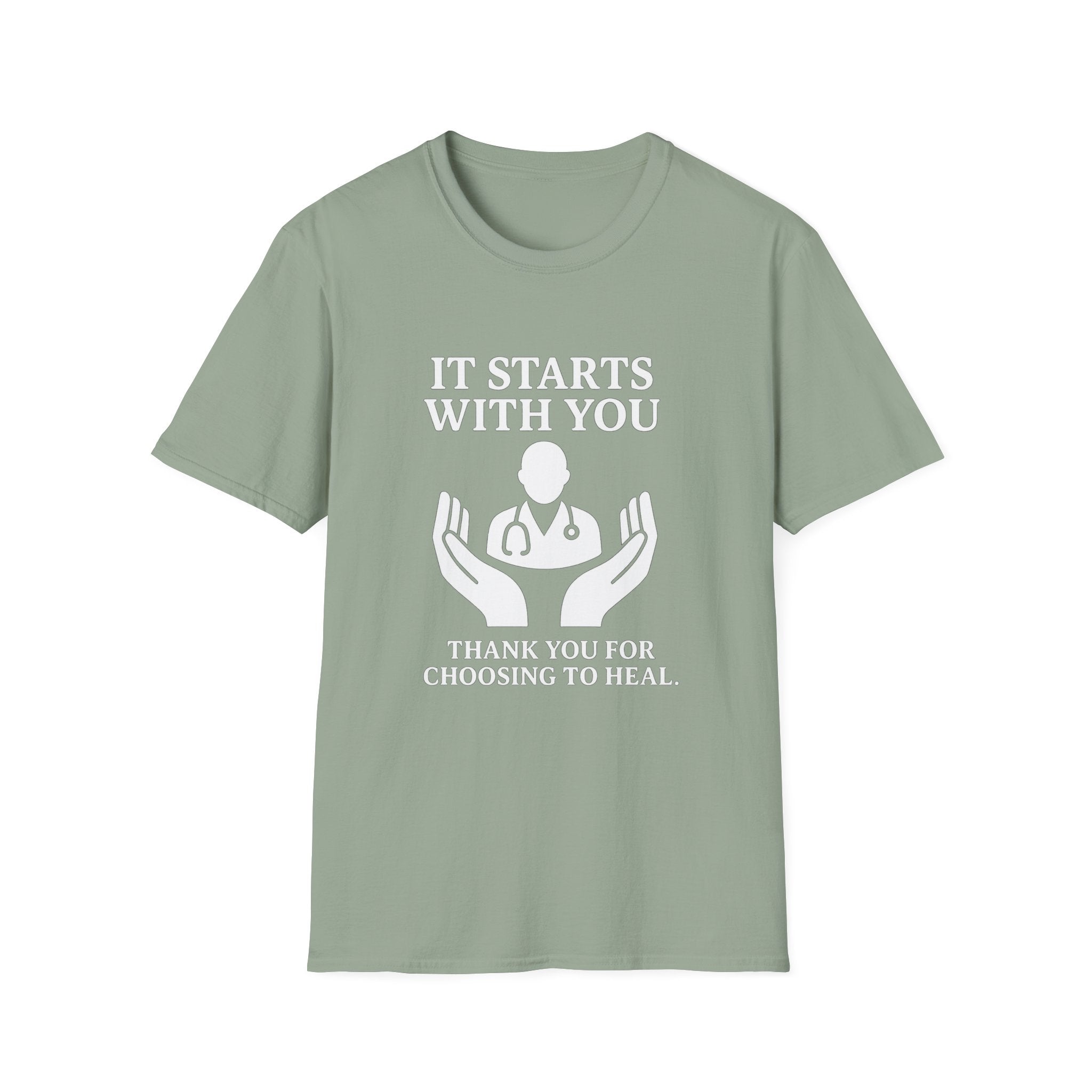 Inspirational Healthcare T-Shirt - It Starts With You, Thank You for Choosing to Heal, Medical Gift, Best Gift Product vendor