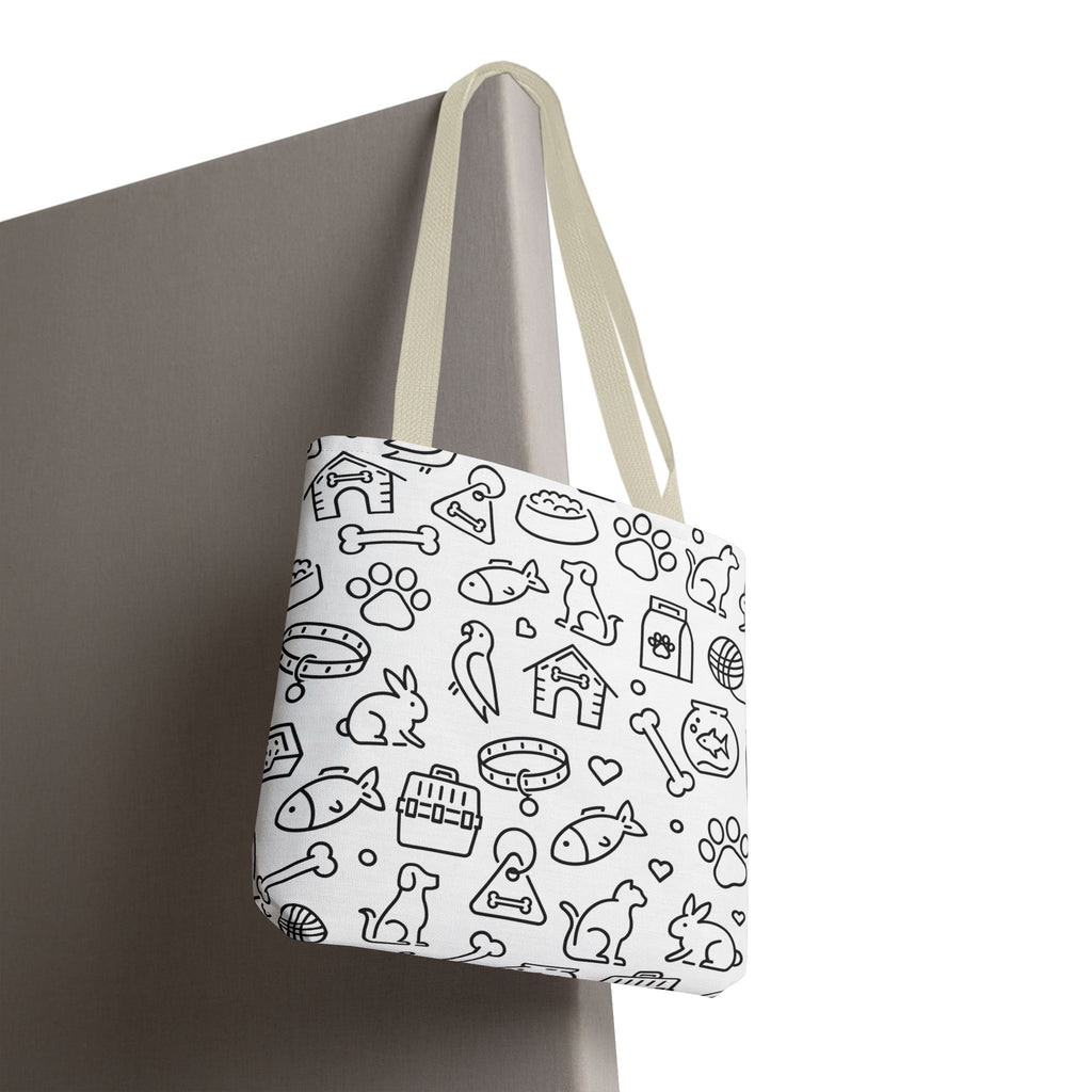 Pet Lover's All-Over Print Tote Bag - Fun Animal Design