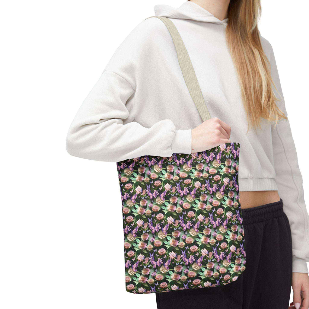 Floral Pattern Tote Bag - Stylish Eco-Friendly Accessory for Everyday Use