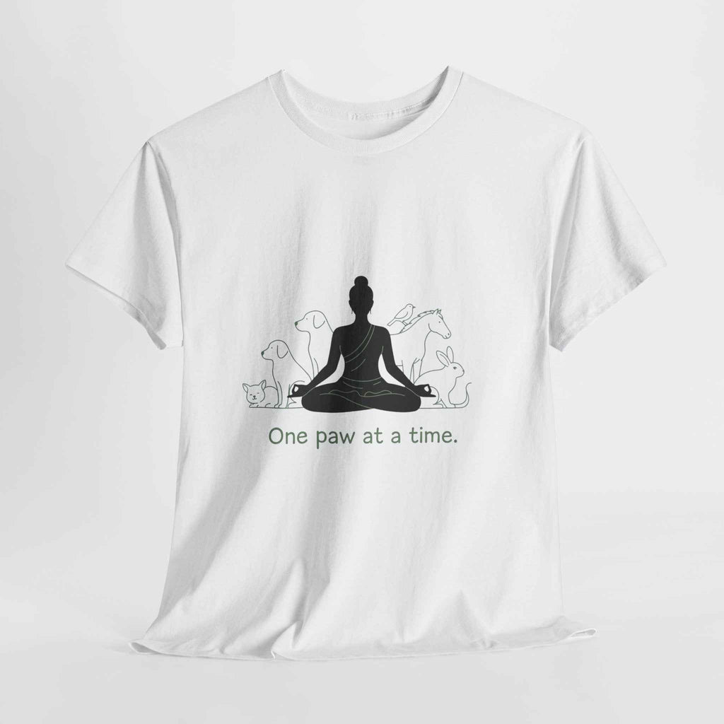 Mindful Pet Lover Tee - One Paw at a Time
