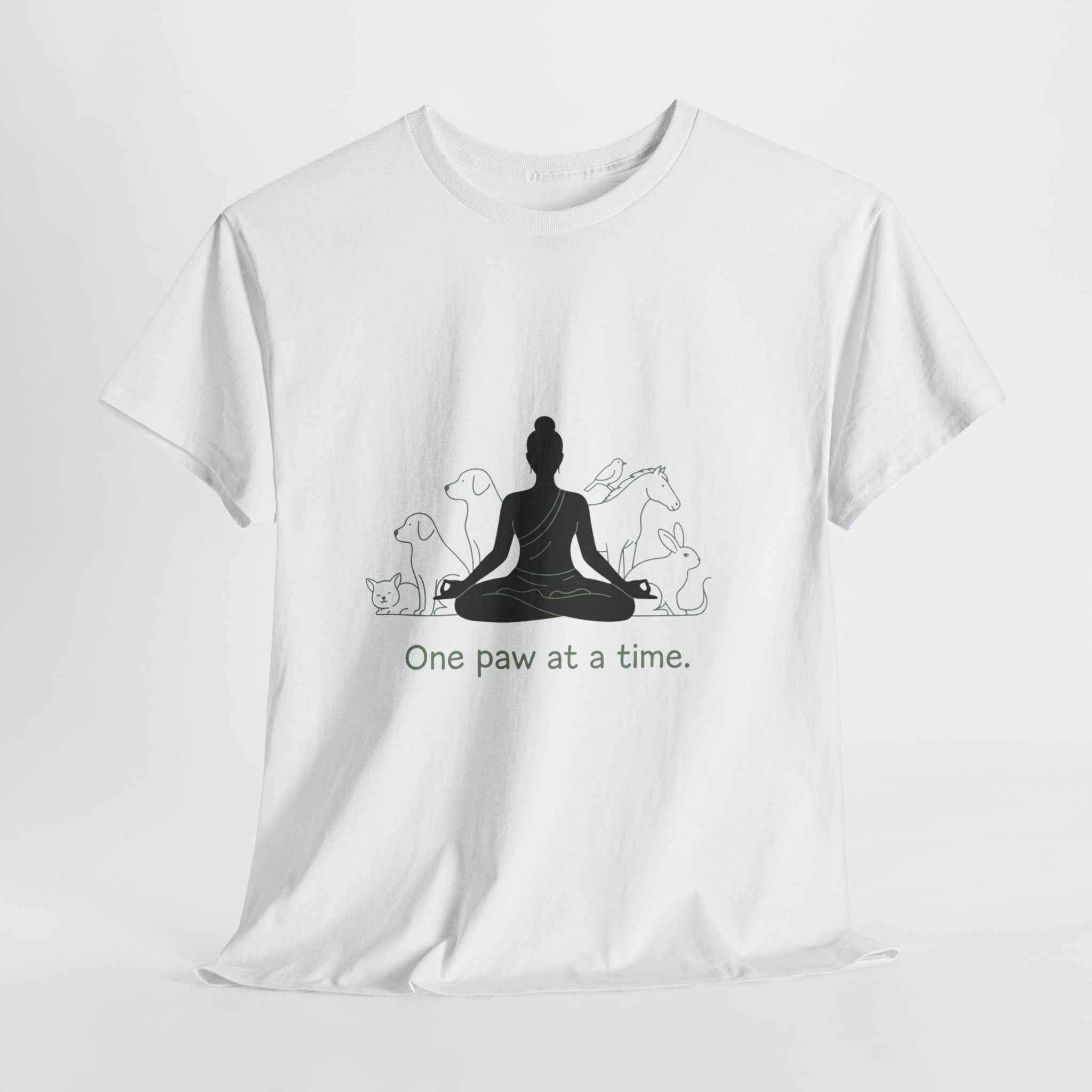 Mindful Pet Lover Tee - One Paw at a Time
