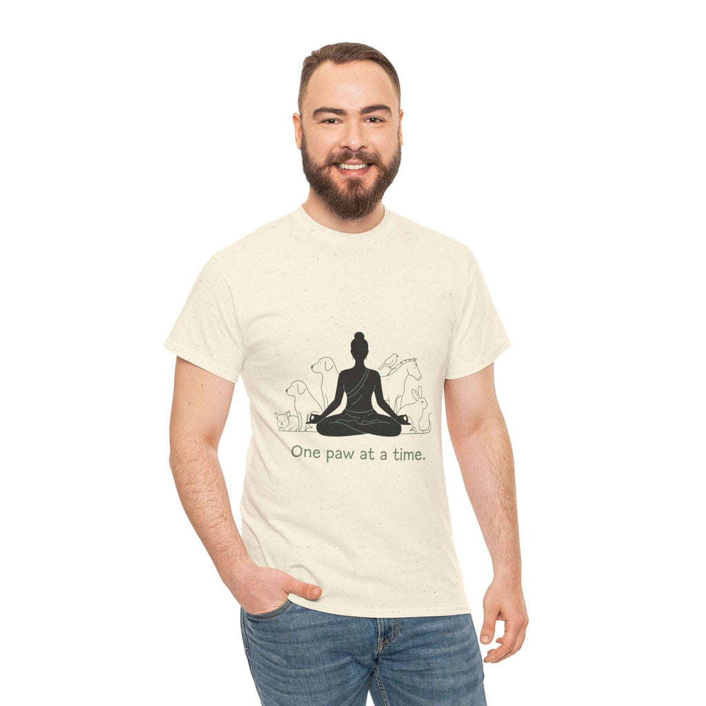 Mindful Pet Lover Tee - One Paw at a Time