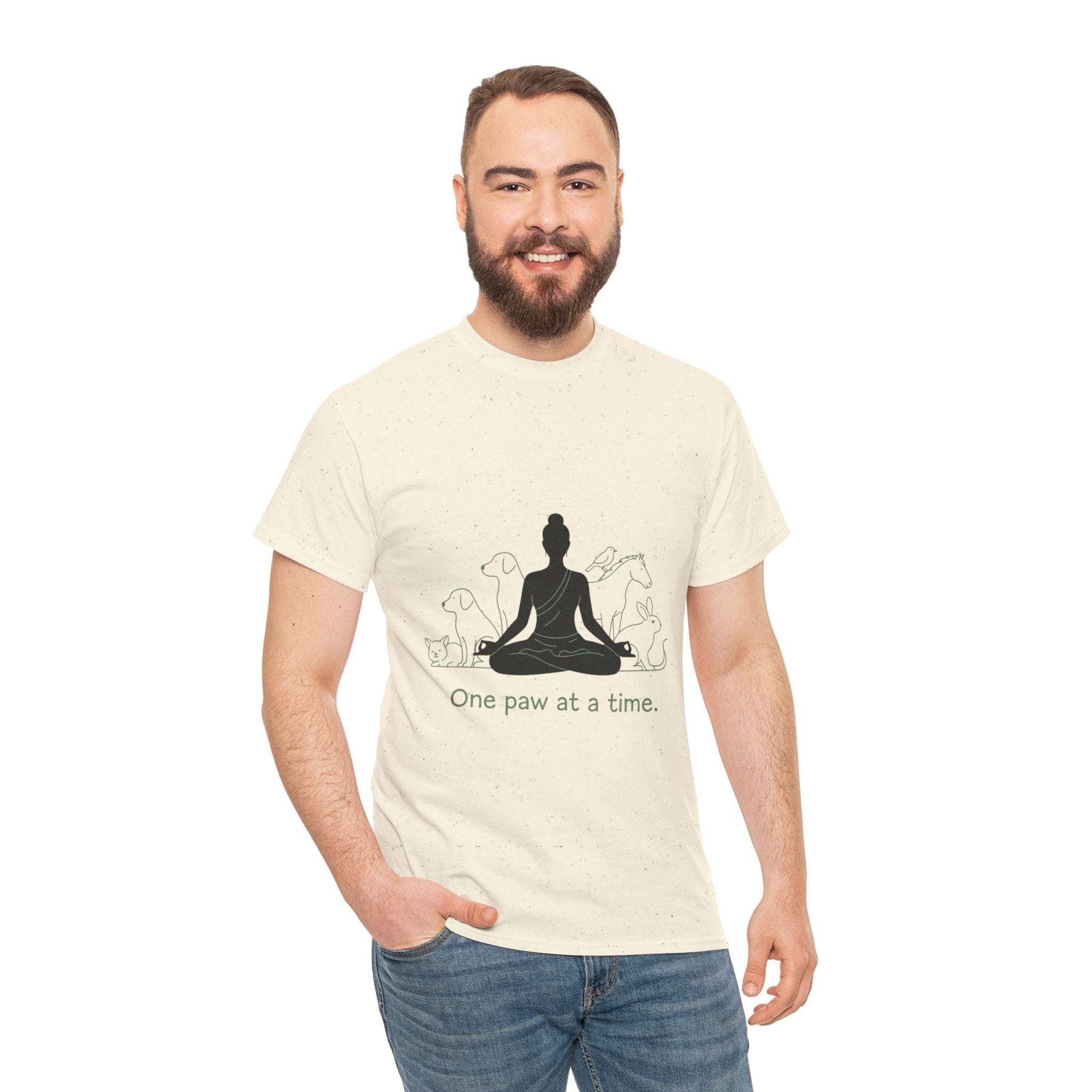 Mindful Pet Lover Tee - One Paw at a Time