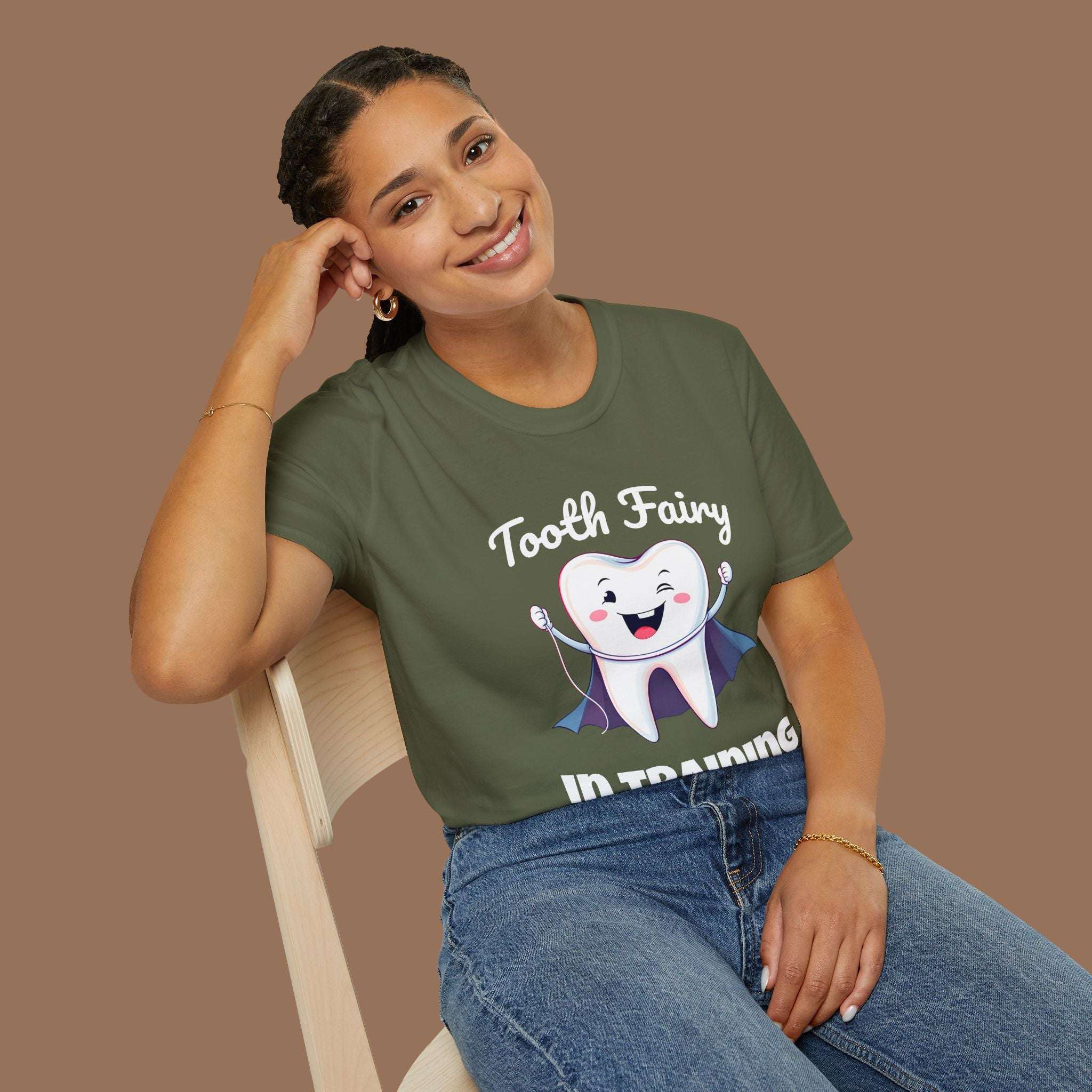 Tooth Fairy T-Shirt - Fun Gift for Dentist Humor, Ideal for Halloween, Birthdays - YOUSTOMIZE