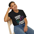 Gaming by Night Unisex T-Shirt | Perfect for Gamers, Medical Professionals, Casual Wear, Gift, Birthday Product vendor