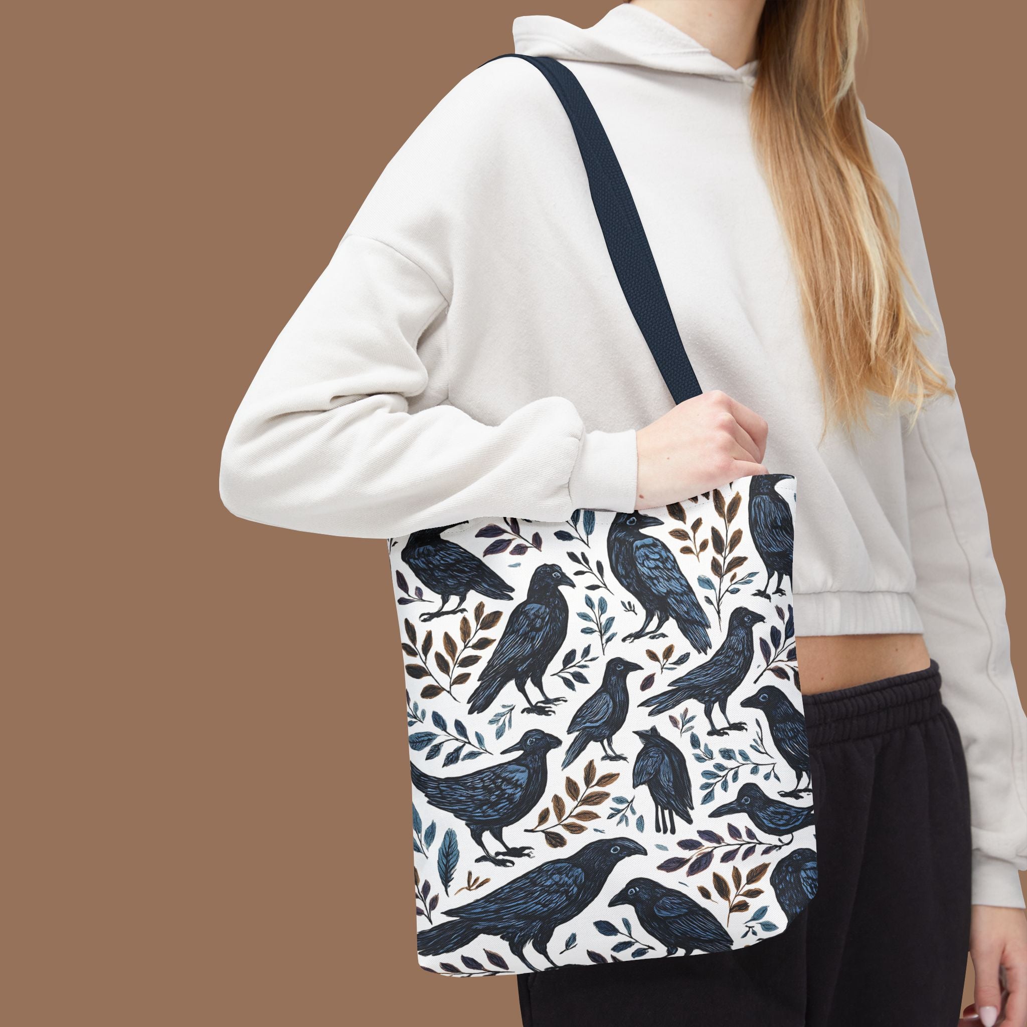 Nature-Inspired Tote Bag, Eco-Friendly Bag for Shopping, Beach, Travel, Gift for Bird Lovers, Floral Print Bag, Versatile Everyday Carry - YOUSTOMIZE