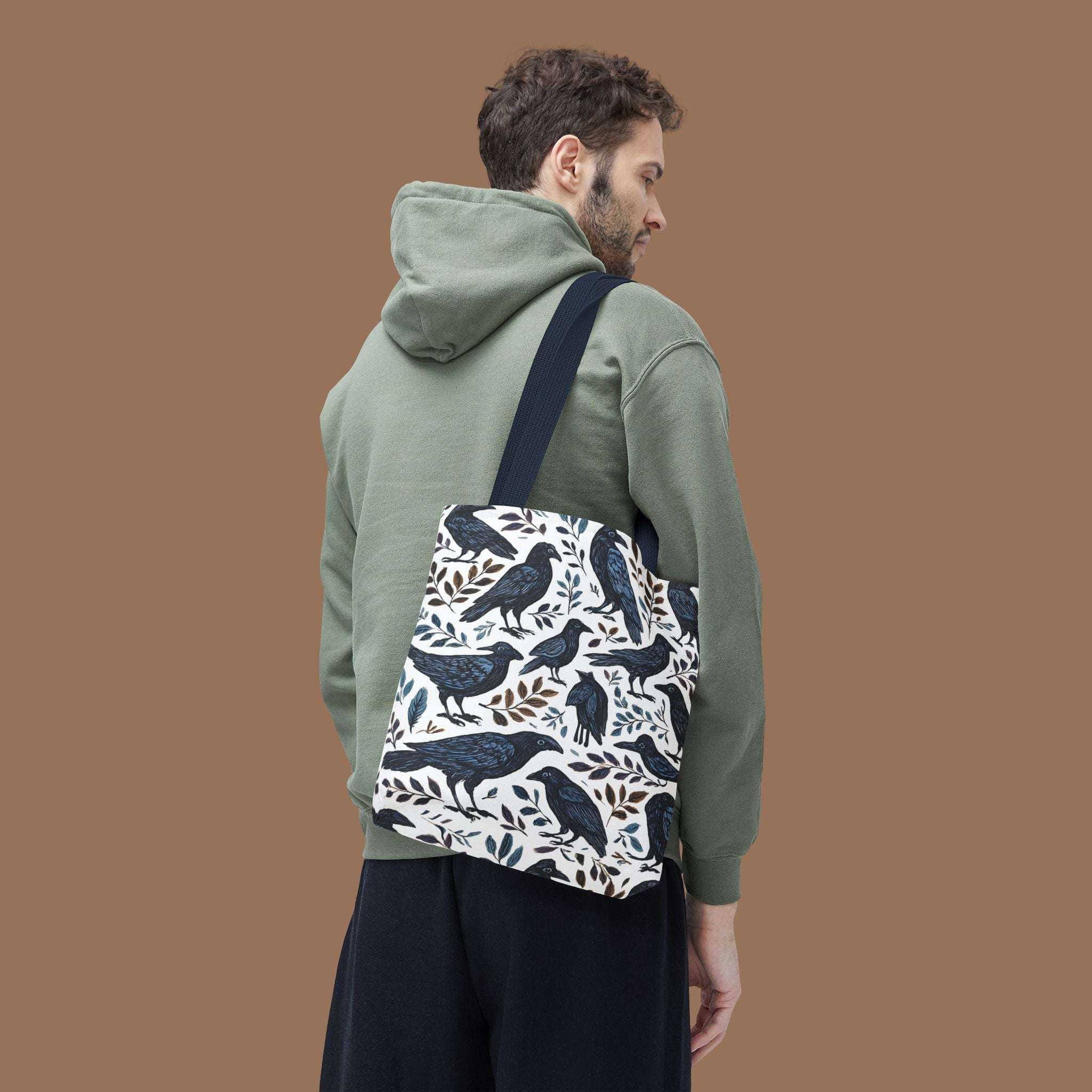 Nature-Inspired Tote Bag, Eco-Friendly Bag for Shopping, Beach, Travel, Gift for Bird Lovers, Floral Print Bag, Versatile Everyday Carry - YOUSTOMIZE