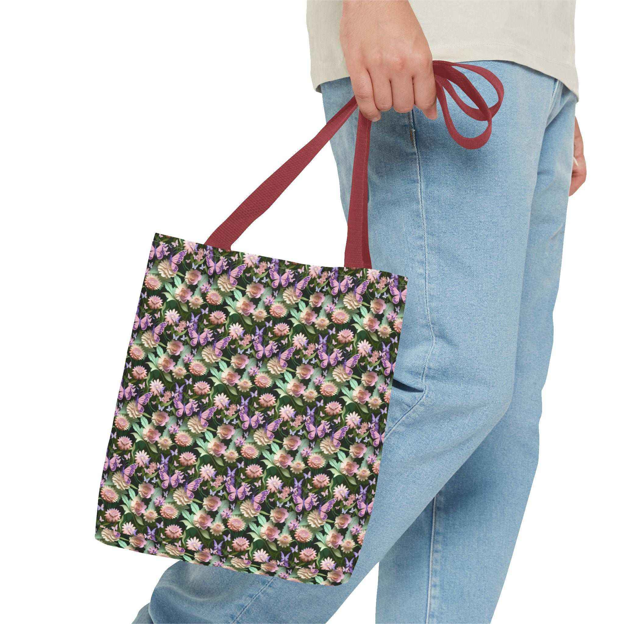 Floral Pattern Tote Bag - Stylish Eco-Friendly Accessory for Everyday Use