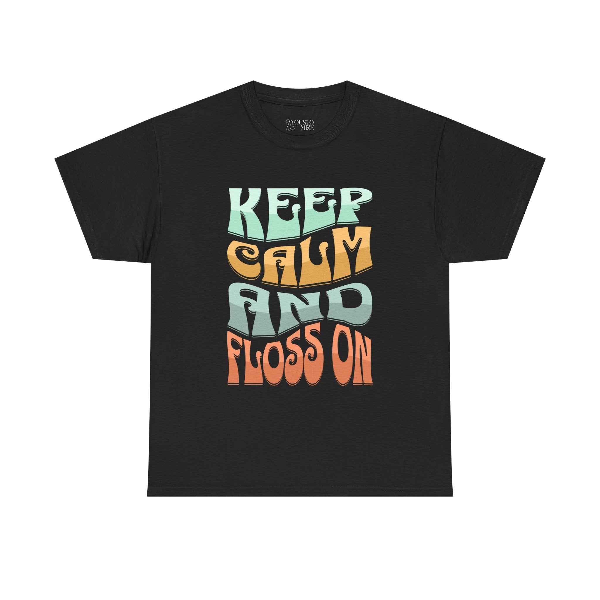 Funny Keep Calm and Floss Unisex T-Shirt - Dentist Tooth Care Shirt