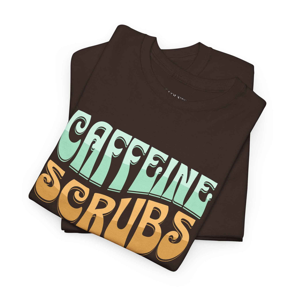 Caffeine Scrubs and Smiles Unisex Heavy Cotton Tee