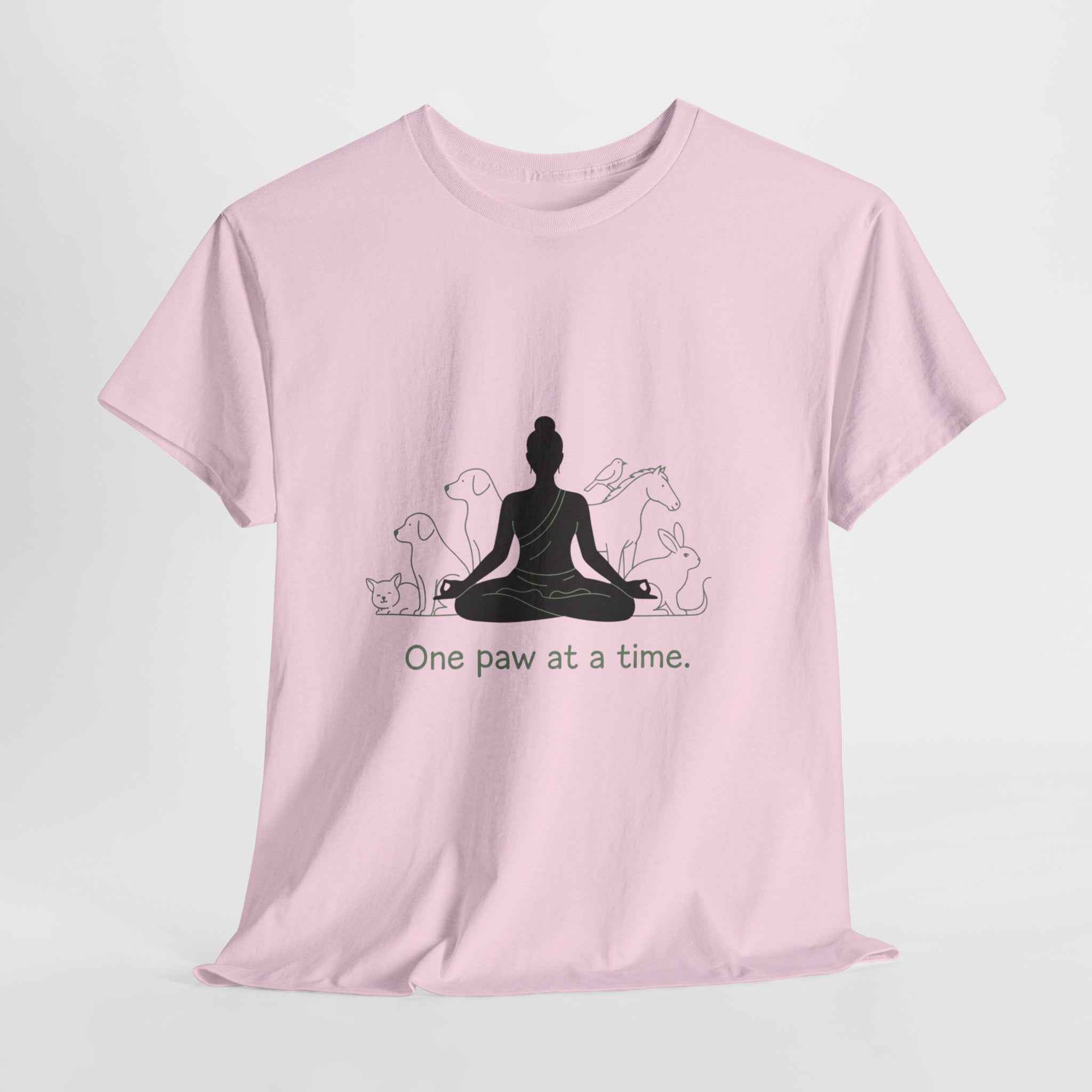 Mindful Pet Lover Tee - One Paw at a Time